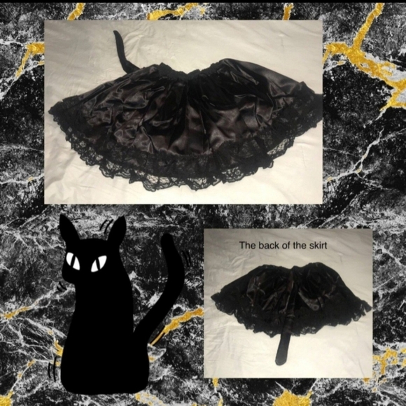 SUNNYWOOD BRAND "MOONLIGHT KITTEN!" WOMENS BLACK CAT COSTUME SIZE S/M NEW! - Picture 5 of 12